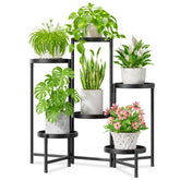 iDavosic.ly 6-tier plant stand with 9.8-inch tray supports large pots.