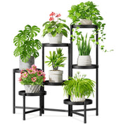 iDavosic.ly 7-tier plant stand assembly enables quick tool-free setup for indoor or outdoor use