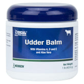 IDEAL Udder Balm jar: soothing dairy teats after milking.