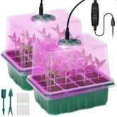 Idealife seed starter tray with grow light for efficient indoor germination