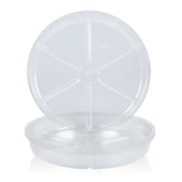 Idyllize 10-inch clear plant saucer for surface protection and airflow