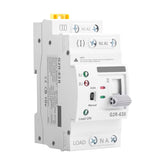 IGEYAPA Mini ATS front view showing compact DIN-rail design for reliable switching.