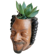 Igreli funny celebrity face planter pot featuring an old man head for indoor decor.