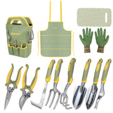 ihansee garden tools 12piece set—compact kit for versatile beginner gardening tasks