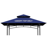 Iheqard grill gazebo canopy blue 5x8 top provides durable outdoor shade.