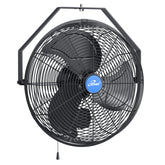 iLiving 14-inch wall-mounted fan front view for outdoor cooling
