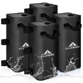 ILLUMINEW canopy weight bag 4-pack in black for stable tent setups
