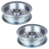 Ilonpa flat idler pulley for MTD mower improves belt alignment and drive performance