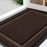 IM HOME brown front door mat with waterproof performance for outdoor entry