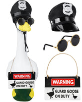 Horolam Porch Goose Outfits – 17/23-Inch Yard Guard Goose Costume with Sign, Hat & Sunglasses