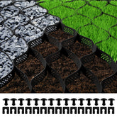 VEVOR Ground Grid 25ft x 9.5ft – 1,885 lbs/ft² Load, 3in Depth HDPE Geo Grid