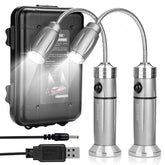 IMAGE rechargeable barbecue light with magnetic base, attaches to iron surfaces for hands-free grilling