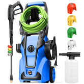 Imdot electric pressure washer blue chassis demonstrates premium power and design.