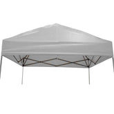Impact Canopy replacement top light grey front view showing snug fit.