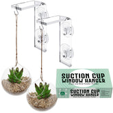 Impresa suction cup window hanger installation on glass enables quick, tool-free setup