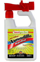IMUSTGARDEN Armadillo Repellent bottle-32oz demonstrates concentrated protection for pets and lawns.