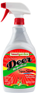 IMUSTGARDEN deer repellent spice scent bottle protects garden plants from deer.