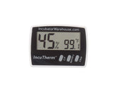 IncuTherm digital display close-up showing clear temperature and humidity readings for quick monitoring