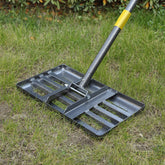 Inflation lawn leveling rake 17x10 head for precise smoothing and leveling