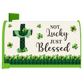 InIsaJace shamrock-cross mailbox cover enhances curb appeal for St Patrick Day