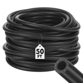 Innconee spray hose 3/8 in ID 50 ft coiled black exterior for durable garden use.