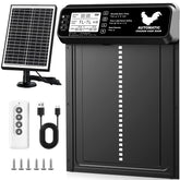 INNOLAND solar panel and door closeup showing energy capture for remote coops.