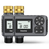 Insoma water timer with brass swivel inlet ensuring leak-free outdoor use