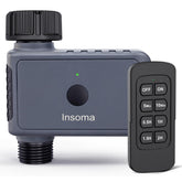 Insoma sprinkler timer remote control enabling hands-free lawn watering