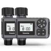 Insoma water timer two-pack shown for convenient outdoor irrigation.