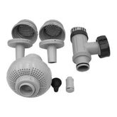 Intex 26004E inlet air nozzle set improves circulation in above-ground pools.