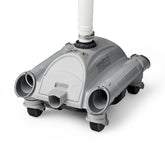 Intex 28001E cleaner front view shows compact design for easy above-ground cleaning