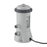 Intex C530 Krystal Clear pump installation showing easy setup for above-ground pool