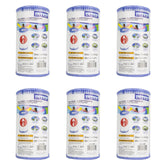 Intex Easy Set pool filter cartridge Type A, 6-pack for clean water