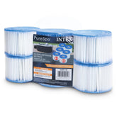 Intex PureSpa S1 filter cartridge six-pack for clean spa water.