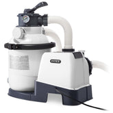 Intex SX1500 Krystal Clear main unit promotes strong filtration for clean pool water.