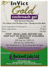 Invict Gold Roach Gel pack with tubes ready for rapid roach control