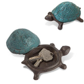 Ionela spare key hider outdoor turtle statue shell open for keys.
