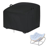 Iptienda outdoor papasan chair cover shields a 41W x 45D x 31H chair from rain