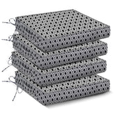 IPYNBAP outdoor chair cushions four-pack, front view for patio comfort