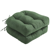 IPYNBAP outdoor chair cushions forest green pair on patio seating for comfort.