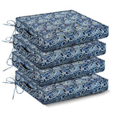 IPYNBAP outdoor chair cushions set of four in green paisley for durable outdoor seating