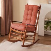 IPYNBAP rocking chair cushion front view with tufted padding for comfort.
