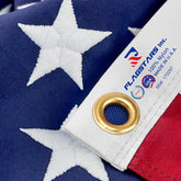 irbrisu 5x8 outdoor flag on a flagpole demonstrating durable all-weather construction