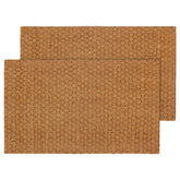 IRONGATE coir doormat basketweave natural traps dirt and adds a refined touch to your entry.