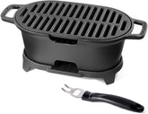IronMaster Mini hibachi grill top view showing compact tabletop design.