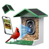 isYoung smart bird feeder camera front view for engaging backyard birdwatching