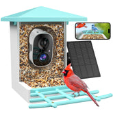 isYoung smart bird feeder with camera captures clear birds at the feeder for easy viewing