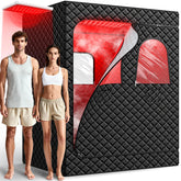 iTHERAU 2-person infrared sauna interior showing spacious shared space and seating