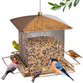 IWNTWY bird feeder with oriental classic shape for close yard bird watching.