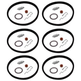 JA&MIU 631021B carburetor kit front view showing precise gaskets for a reliable fit.